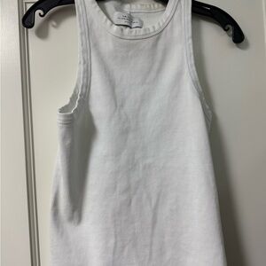 Sold Out White Ribbed Top - Medium